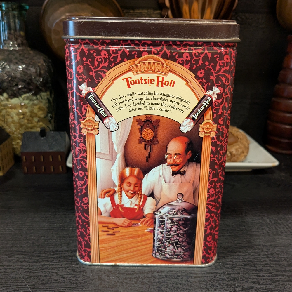 Tootsie Roll Vintage Reproduction Decorative Tin 1992 - Picture 5 of 7